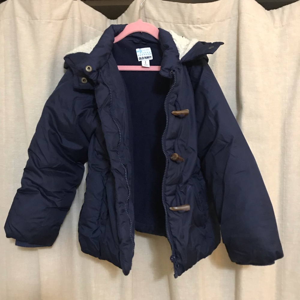Old Navy Girls warm winter coat GUC.